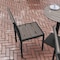 Flash Furniture Gray/Gray Armless Faux Teak Patio Dining Chair SB-CA108-GRY-GG - alternate 3